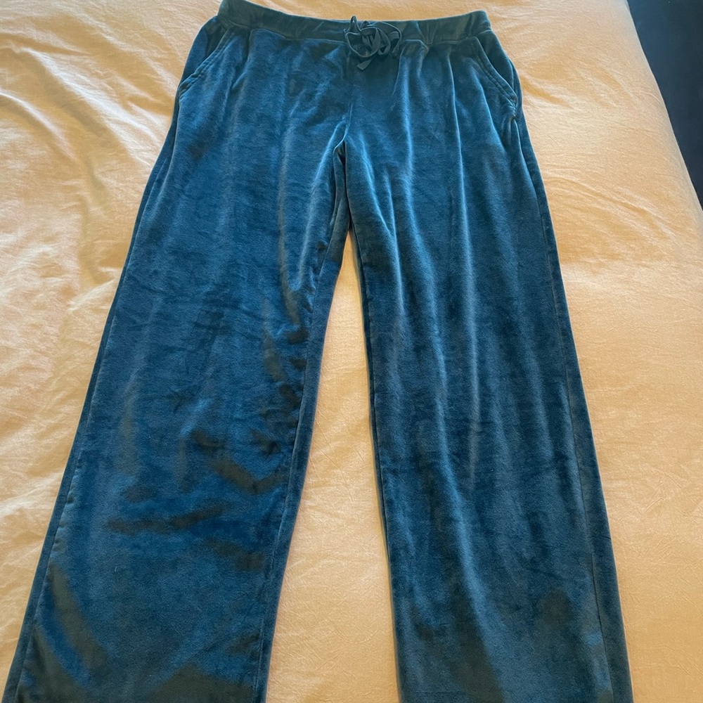 Natori velour solid lounge pants